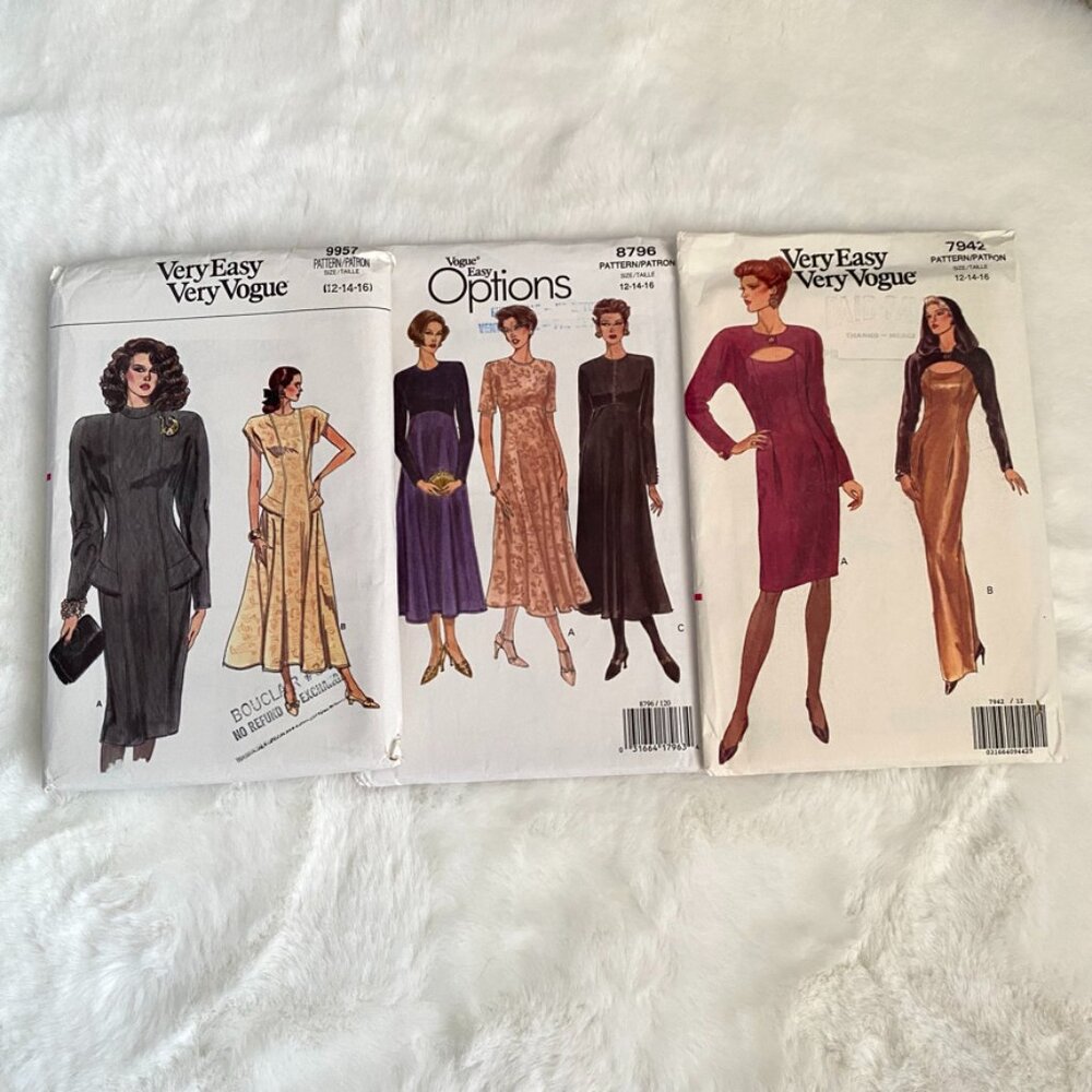 3 Vogue Sewing Patterns